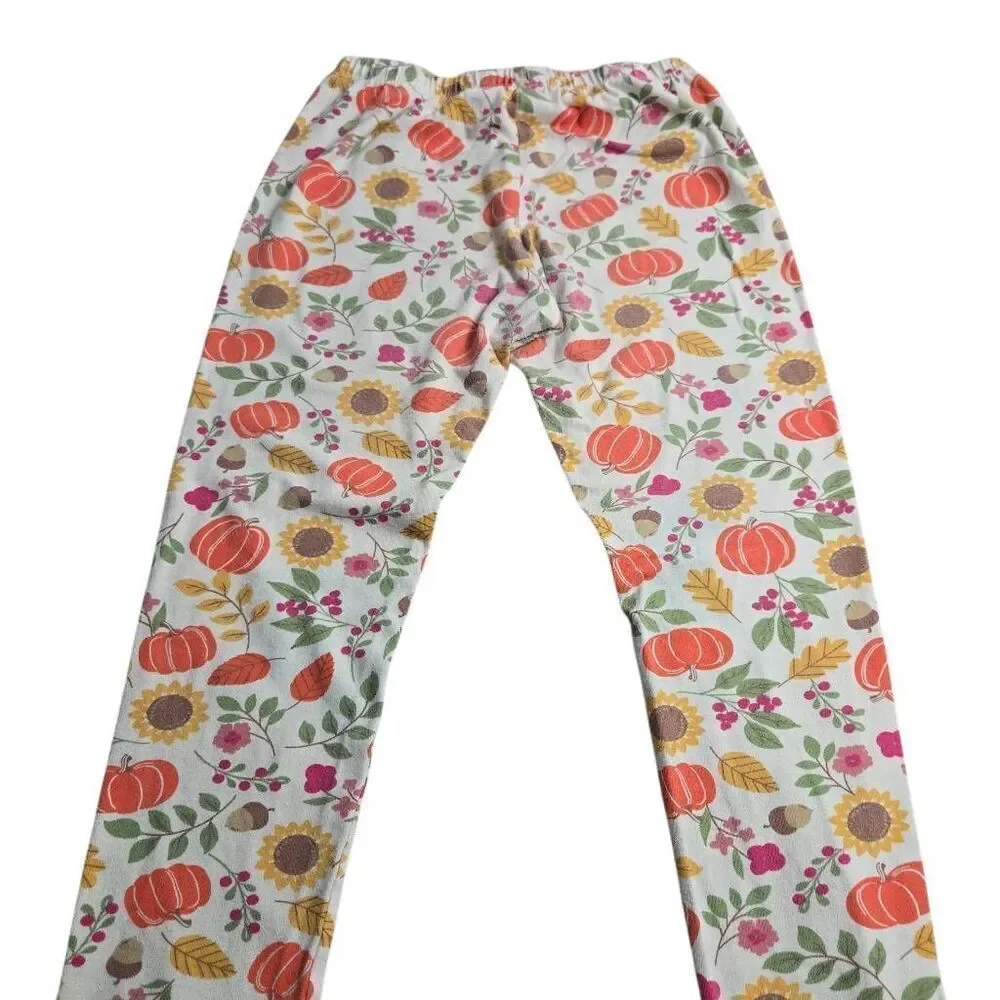 Children's Place Thanksgiving Fall Pumpkin leggings L10/12